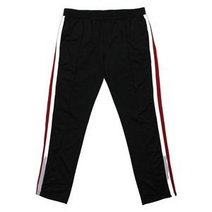 Forever 21 Black Drawstring Red Stripe Jogger Athletic Mens Sweatpants sz XL